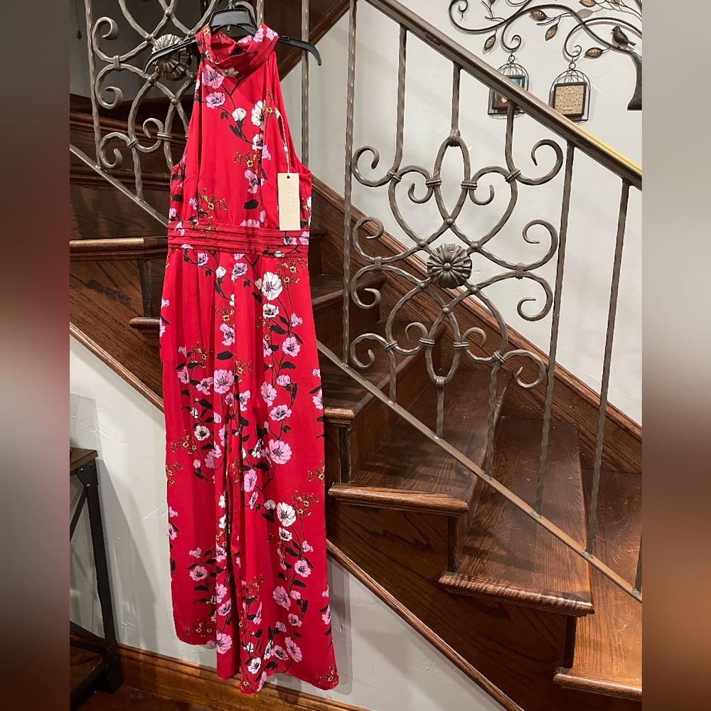 Floral Red Maxi Dress